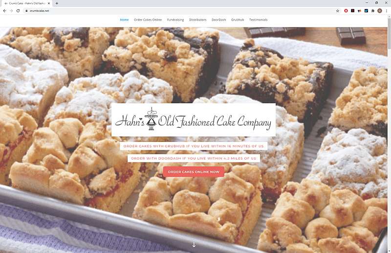 Hahn’s Old Fashioned Crumb Cake